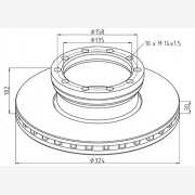 ΔΙΣΚΟΠΛΑΚΑ MAN [324X102X30] F