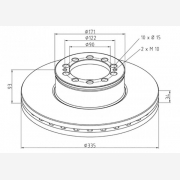 ΔΙΣΚΟΠΛΑΚΑ MAN [335x93x34/8]