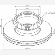 ΔΙΣΚΟΠΛΑΚΑ MAN [335Χ118Χ34/8]