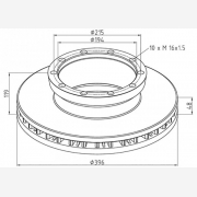 ΔΙΣΚΟΠΛΑΚΑ KASS/HRER [396X119X48]
