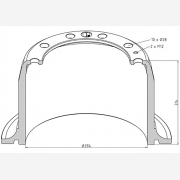 ΤΑΜΠΟΥΡΟ VOLVO 394x254/314mm F12 ΙΝΤ.ΟΠ.