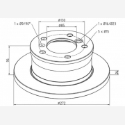 ΔΙΣΚΟΠΛΑΚΑ MERCEDES [272Χ96Χ16]
