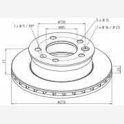 ΔΙΣΚΟΠΛΑΚΑ MERCEDES [276X77X22]