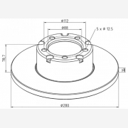 ΔΙΣΚΟΠΛΑΚΑ MERCEDES [280Χ78.7Χ16]