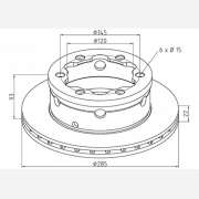 ΔΙΣΚΟΠΛΑΚΑ MERCEDES [285X93X22]