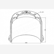 ΤΑΜΠΟΥΡΟ BPW 300x200/295mm 10Χ21