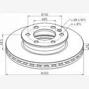 ΔΙΣΚΟΠΛΑΚΑ MERCEDES [300Χ68,5Χ28]