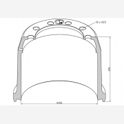 ΤΑΜΠΟΥΡΟ BPW 300x200/295mm 10Χ23