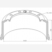 ΤΑΜΠΟΥΡΟ BPW 420x180/226mm 10X23