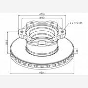 ΔΙΣΚΟΠΛΑΚΑ MERCEDES [304Χ120,5Χ30]