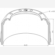 ΤΑΜΠΟΥΡΟ BPW 420x200/275mm 10X23