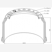  ΤΑΜΠΟΥΡΟ MAN/MΒ 410x220/300mm10X24