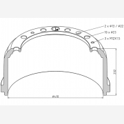 ΤΑΜΠΟΥΡΟ MAN 410x180/232mm 10X23