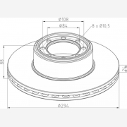 ΔΙΣΚΟΠΛΑΚΑ IVECO [294X88X24]