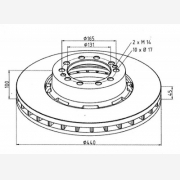 ΔΙΣΚΟΠΛΑΚΑ RENAULT [440X100X45]