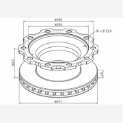 ΔΙΣΚΟΠΛΑΚΑ BPW [377x169,5x45]