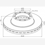 ΔΙΣΚΟΠΛΑΚΑ DAF [460X119X48]