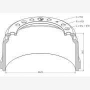 ΤΑΜΠΟΥΡΟ DAF 419x180/262mm 10x24