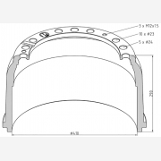 ΤΑΜΠΟΥΡΟ ΜΒ 410x160/290mm ΟΠ.