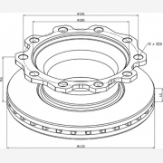 ΔΙΣΚΟΠΛΑΚΑ GIGANT KOGEL [430X155X45/12]