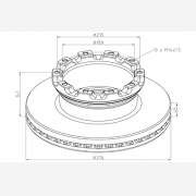 ΔΙΣΚΟΠΛΑΚΑ SAF [376X141X45]