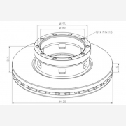 ΔΙΣΚΟΠΛΑΚΑ SAF [430X131,5X45]
