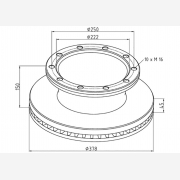 ΔΙΣΚΟΠΛΑΚΑ ROR [378X150X45] ABS