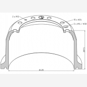 ΤΑΜΠΟΥΡΟ DAF 420x200/288mm 10X24