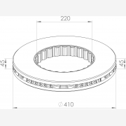 ΔΙΣΚΟΠΛΑΚΑ VOLVO - KIT[410X220X45] ΑΕΡΙΖΟΜΕΝΗ