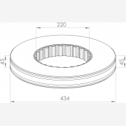 ΔΙΣΚΟΠΛΑΚΑ VOLVO - KIT[434X235X45] ΣΥΜΠΑΓΗ