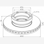 ΔΙΣΚΟΠΛΑΚΑ VOLVO [322X90X30]