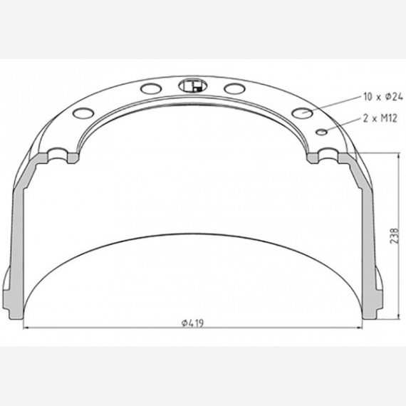 ΤΑΜΠΟΥΡΟ ROR 419x180/238mm 10X24