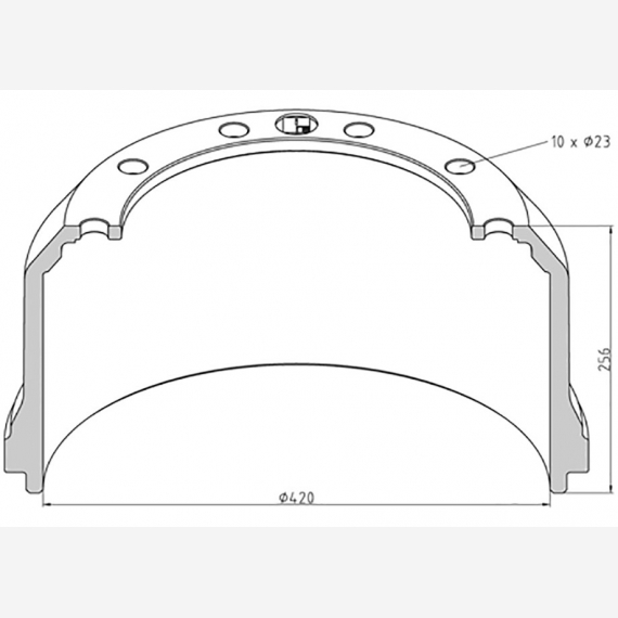 ΤΑΜΠΟΥΡΟ SAF 420x200/256mm 10Χ23