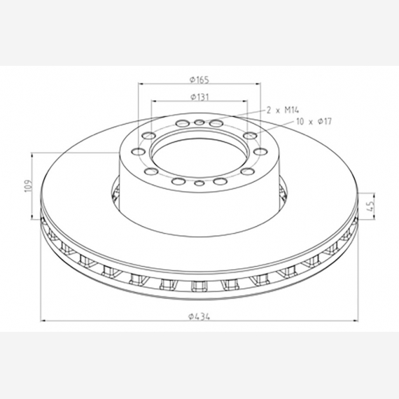ΔΙΣΚΟΠΛΑΚΑ ROR 434X109X45