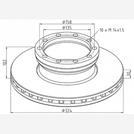 ΔΙΣΚΟΠΛΑΚΑ MAN [324X102X30] F
