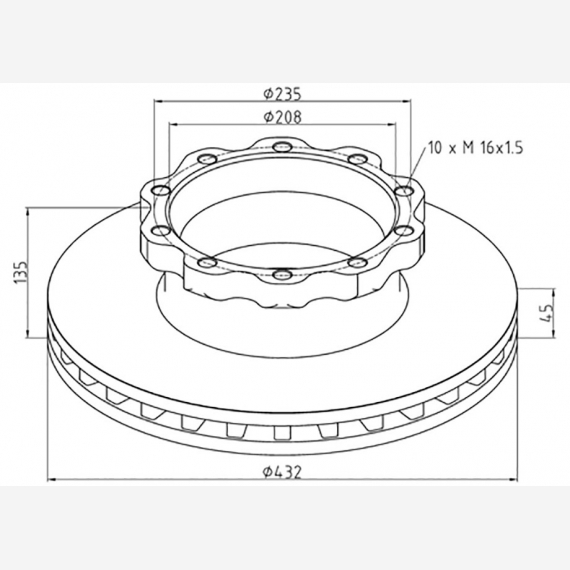 ΔΙΣΚΟΠΛΑΚΑ ΜΑΝ [432X45X130]