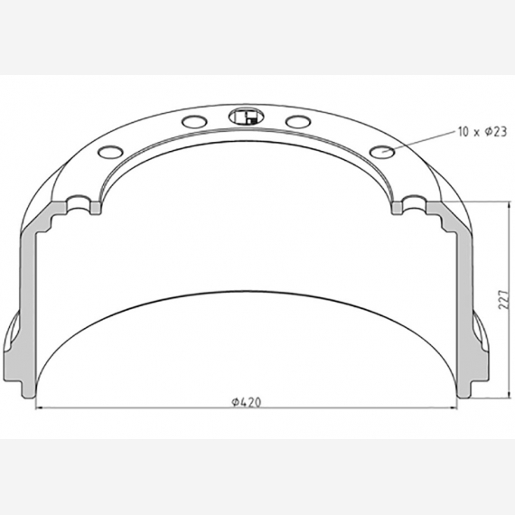 ΤΑΜΠΟΥΡΟ SAF 420x180/227mm ΑΦ 300 ΔΙΠ ΜΠΟΥΛ