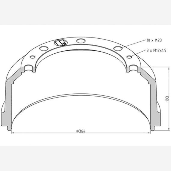 ΤΑΜΠΟΥΡΟ ΜΒ 364x130/193mm 1114