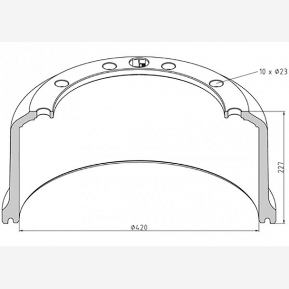 ΤΑΜΠΟΥΡΟ SAF 420x180/227mm ΑΦ.300