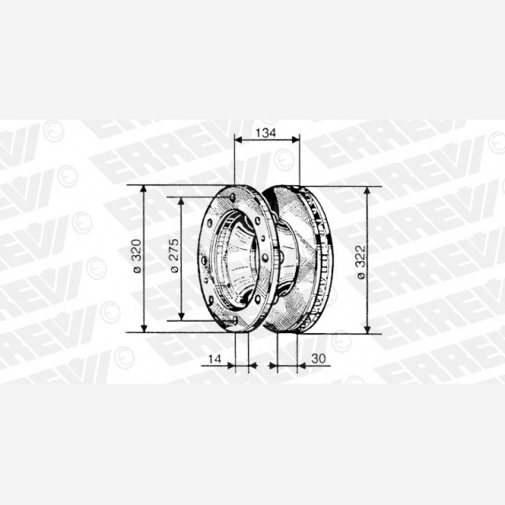 ΔΙΣΚΟΠΛΑΚΑ IVECO [322X134X30]