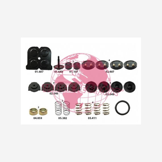 ΣΕΤ ΒΑΛΒΙΔΑΣ ΔΙΑΝΟΜΕΑ WABCO