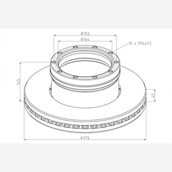 ΔΙΣΚΟΠΛΑΚΑ SAF [376X145X45]