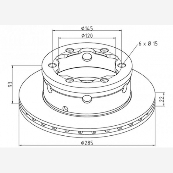 ΔΙΣΚΟΠΛΑΚΑ MERCEDES [285X93X22]