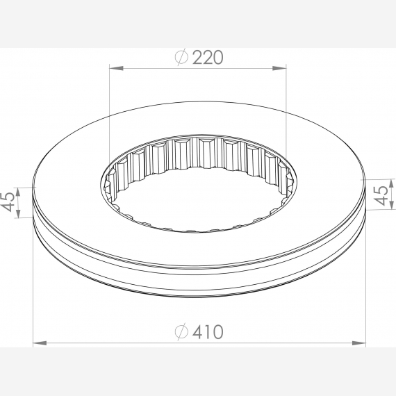 ΔΙΣΚΟΠΛΑΚΑ VOLVO - KIT[410X220X45] ΣΥΜΠΑΓΗ