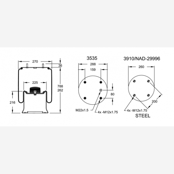 ΑΕΡΟΦΟΥΣΚΑ  FRUEHAUF-SAF-WEWELER (STEEL PISTON)