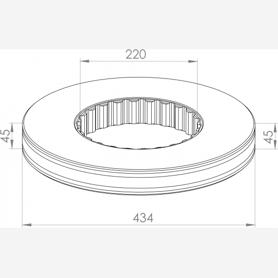 ΔΙΣΚΟΠΛΑΚΑ VOLVO - KIT[434X235X45] ΣΥΜΠΑΓΗ