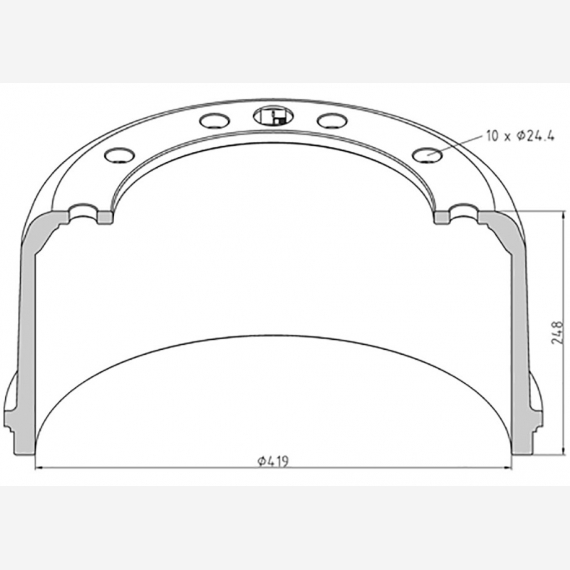 ΤΑΜΠΟΥΡΟ ROR 419x180/248mm 10X24,4